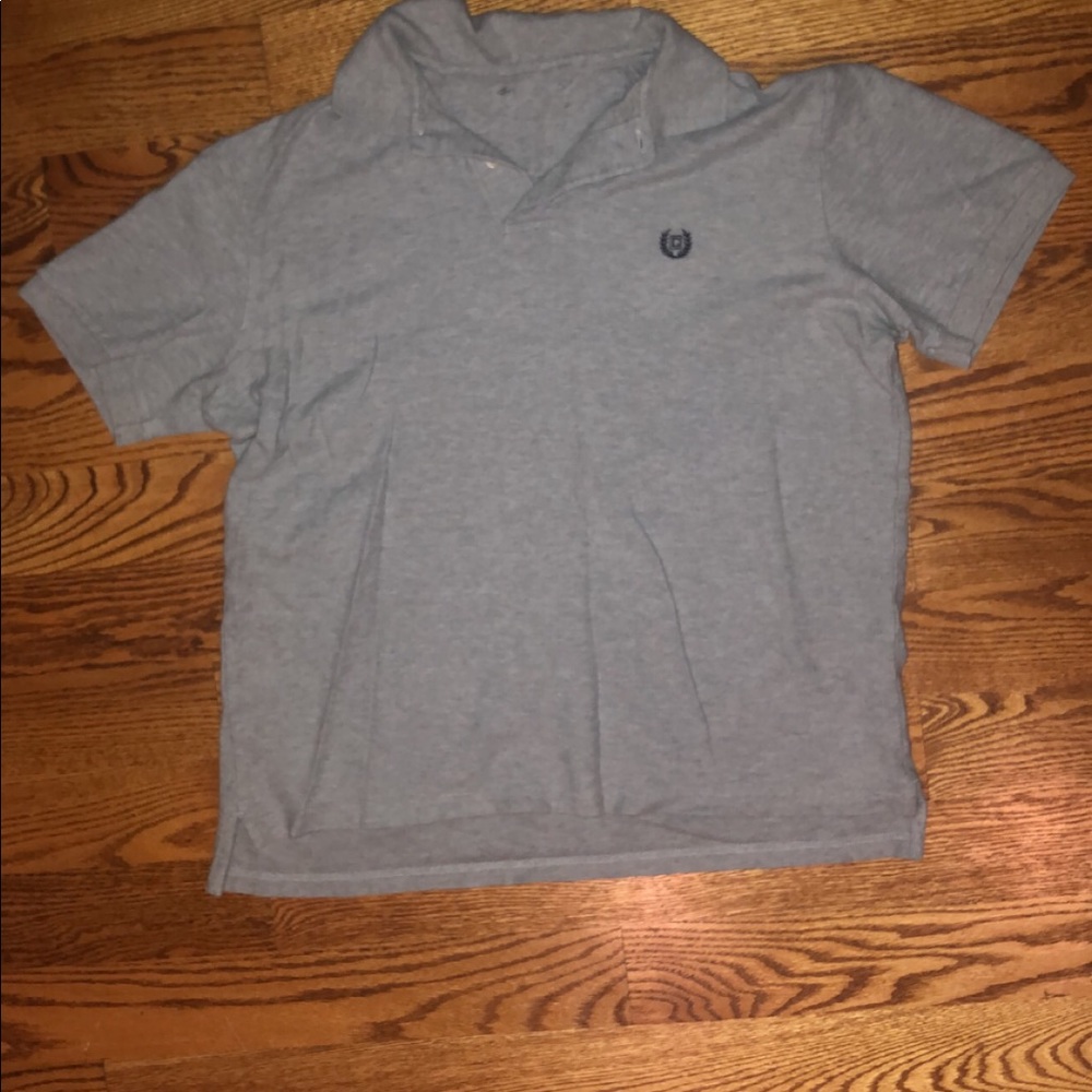 Gray chaps polo shirt